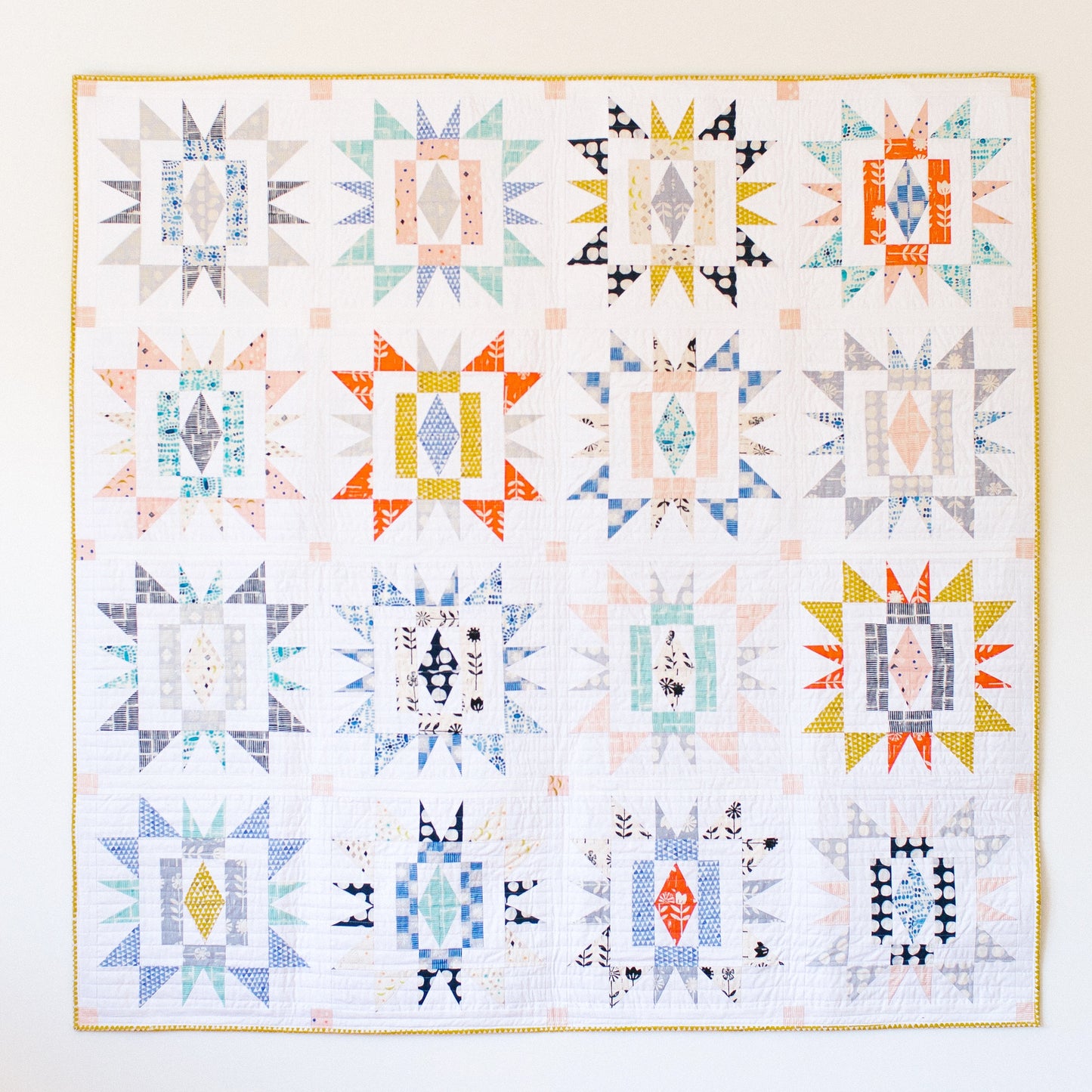 Sienna Burst Quilt Pattern - Printed