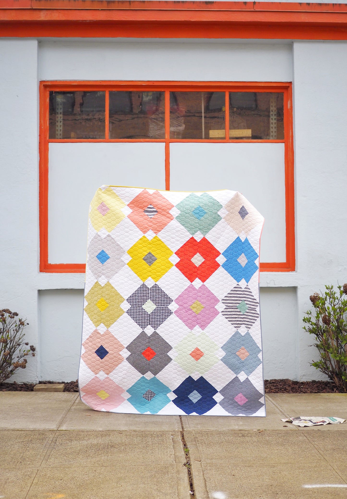 Flower Tile Quilt Pattern - PDF