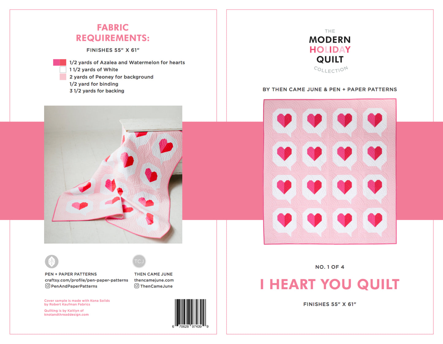 I Heart You Quilt - PDF