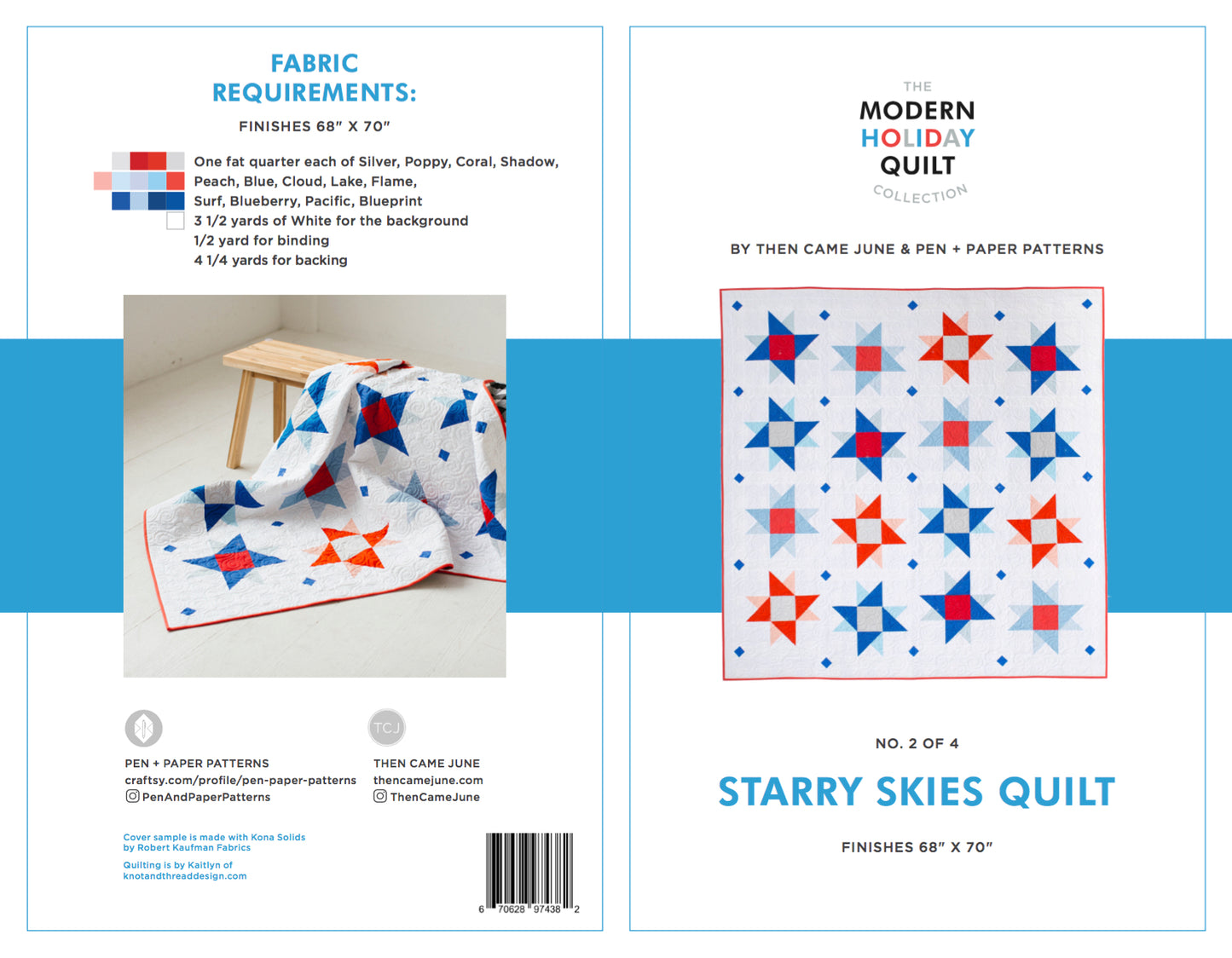 Starry Skies Quilt Pattern - PDF