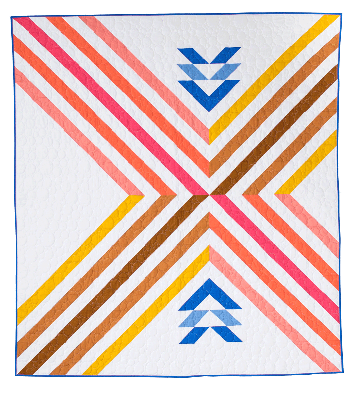 Stripe Crossing Quilt Pattern - Printed